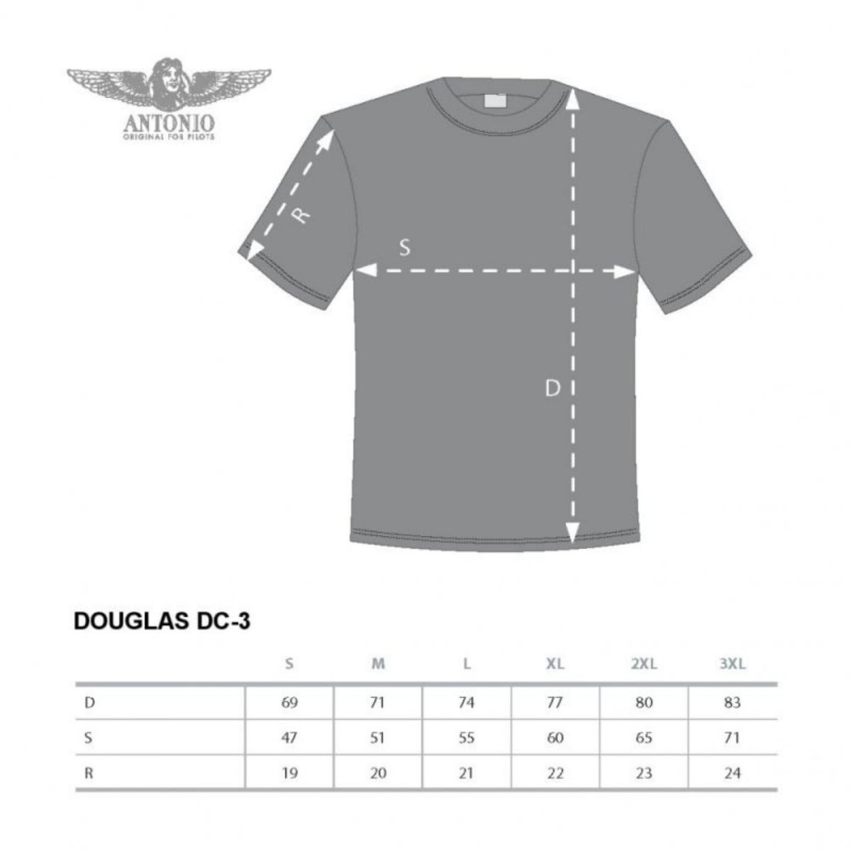 Camiseta Douglas DC-3 CAM.DC-3 A O F P Camisetas Aviación