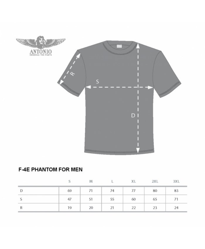 Camiseta F-4E Phantom II CAM.F-4E A O F P Camisetas Aviación