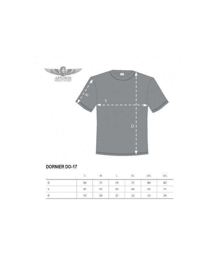 Camiseta Dornier DO-17 CAM.DO 17 A O F P Camisetas Aviación