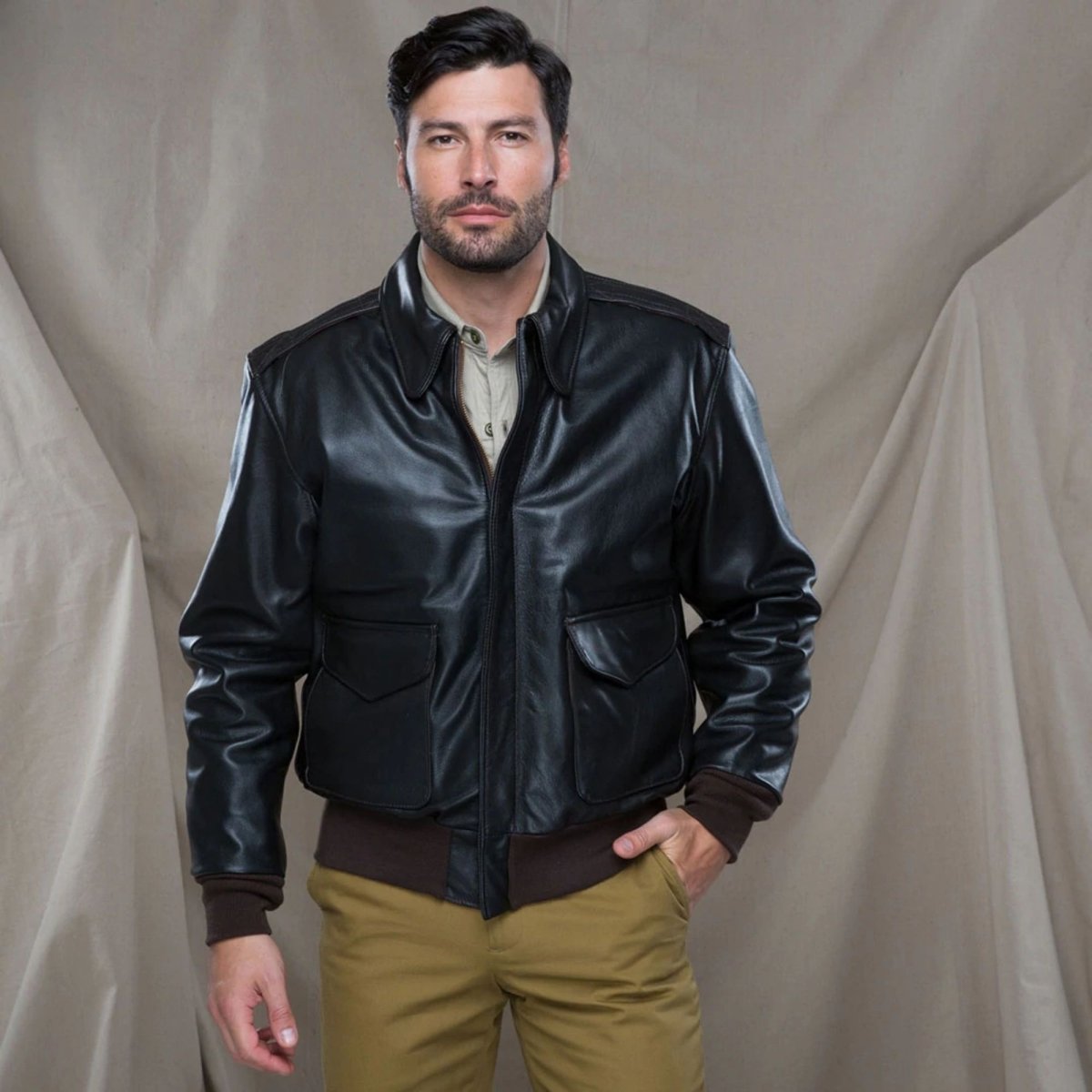 U.S.A.F. 21st. Century A-2 Cockpit Jacket Z21V41 Cockpit USA Mens Pilot Jackets