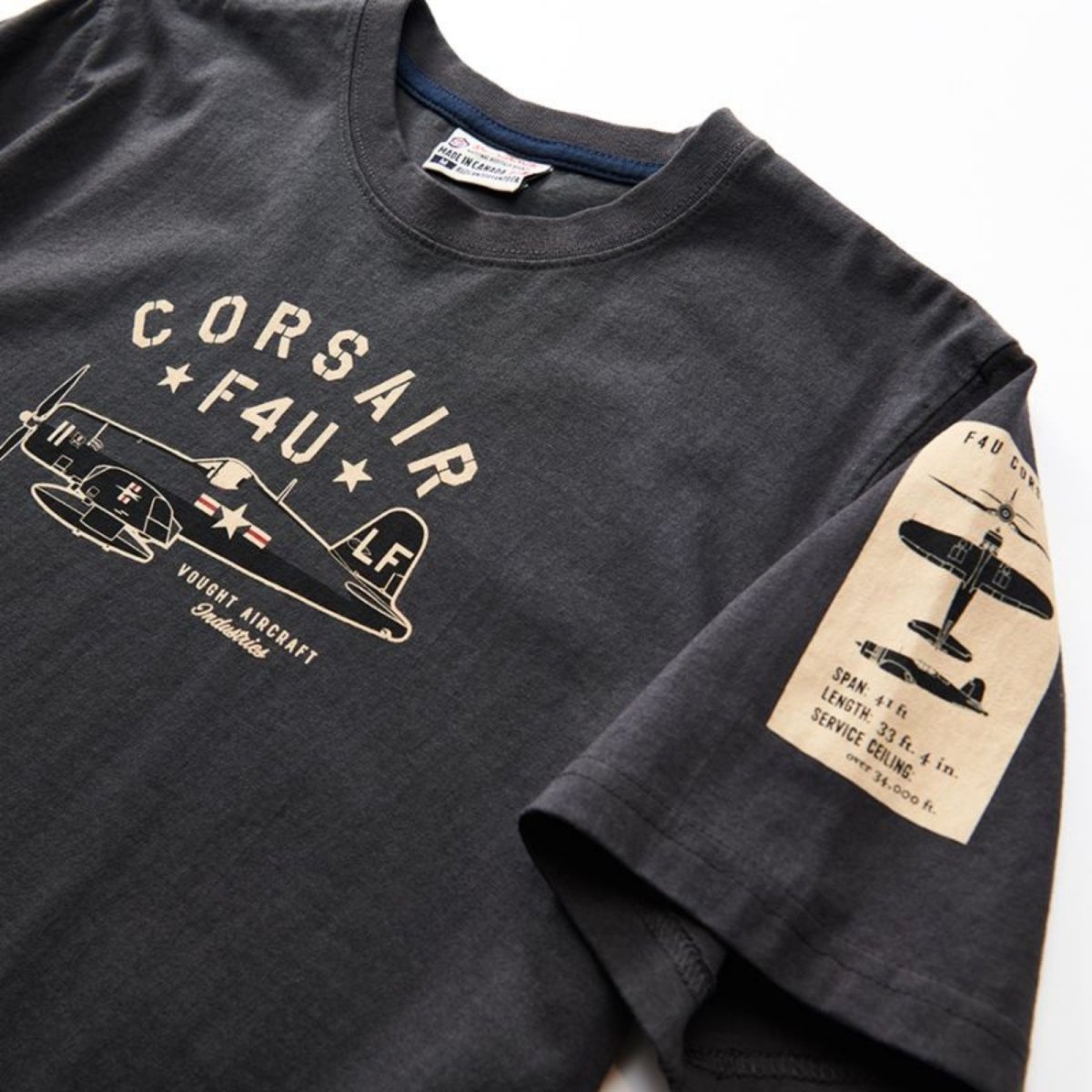 Camiseta Corsair M-SST-CORSAIR-SL RED CANOE Camisetas Aviación