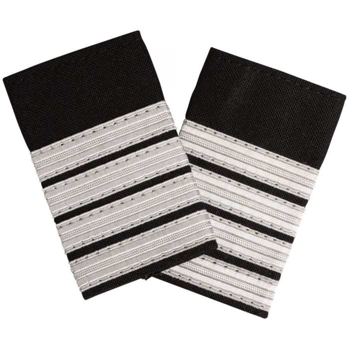 Pilot Epaulettes 4 Silver Bars Pilot Epaulettes  BuckerBook €9.90 BuckerBook Premium