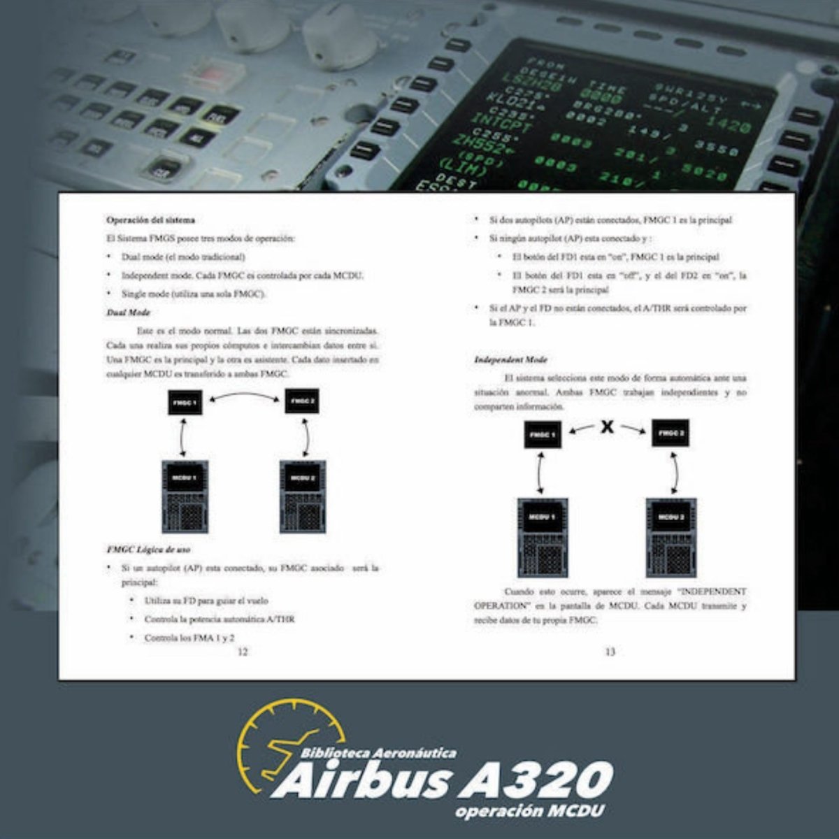 Airbus A320. Operación MCDU 9798679631168 Biblioteca Aeronáutica Procedimientos Operacionales