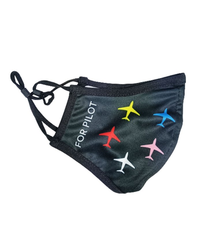 Mascarilla Aeronáutica Aviones de Colores Niño MASC-AAC-Niño BuckerBook Premium Mascarillas