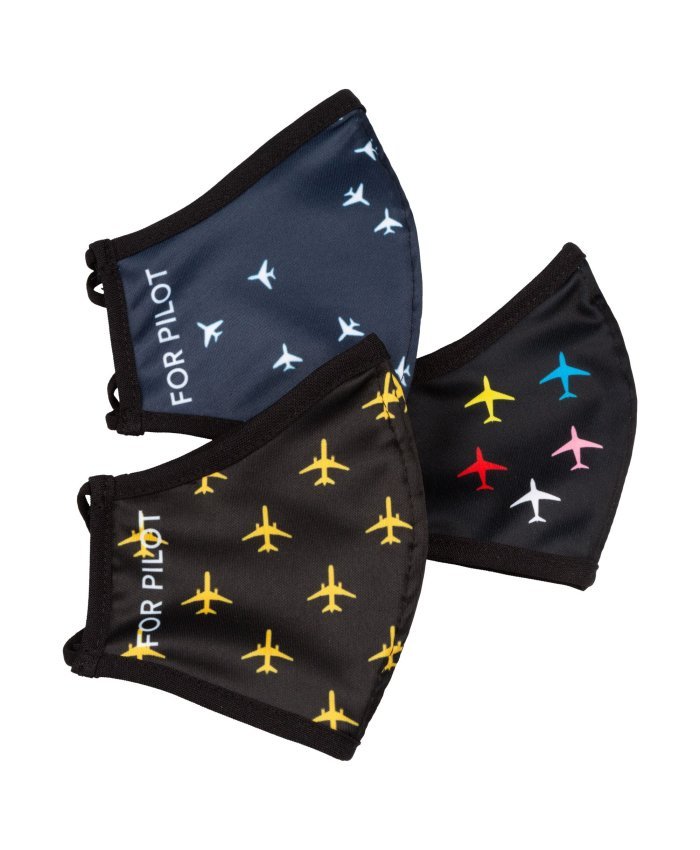 Mascarilla Aeronáutica Aviones de Colores Niño MASC-AAC-Niño BuckerBook Premium Mascarillas