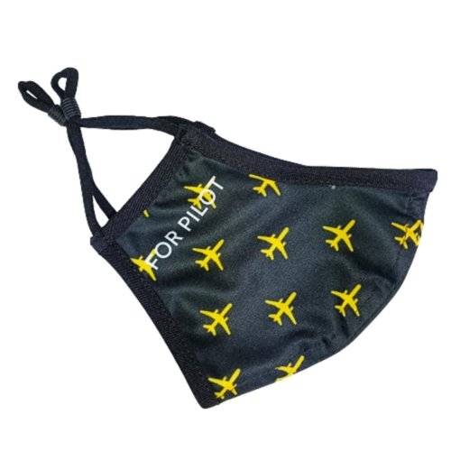 Mascarilla Aeronáutica Avión Amarillo MASC-AA BuckerBook Premium Mascarillas 2