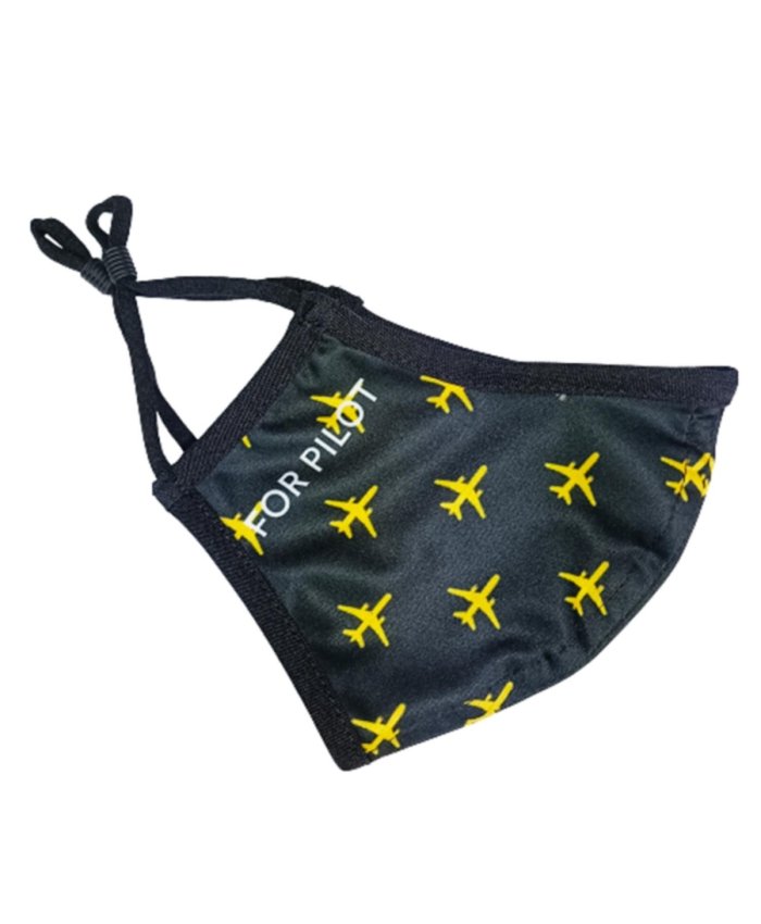 Mascarilla Aeronáutica Avión Amarillo MASC-AA BuckerBook Premium Mascarillas