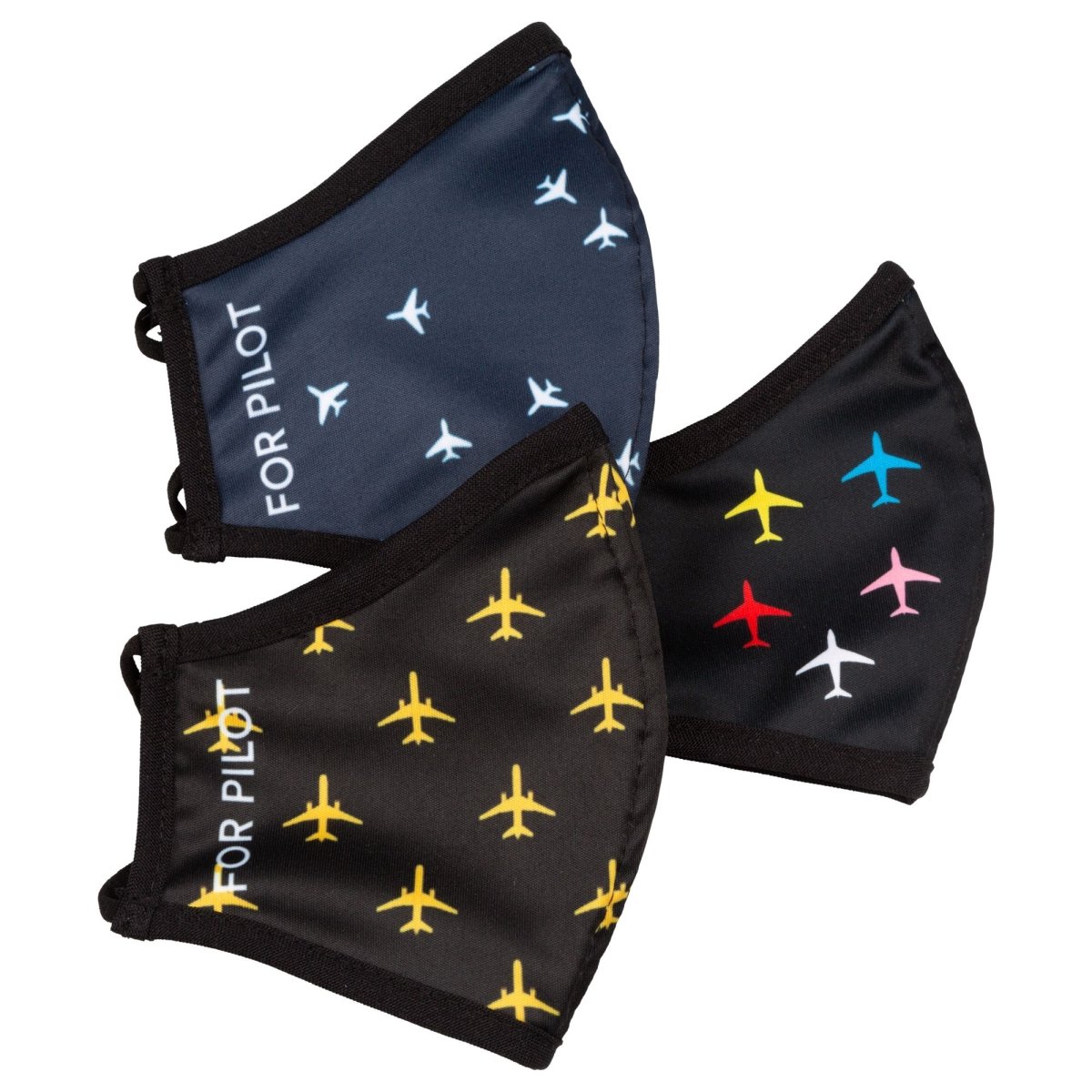 Mascarilla Aeronáutica Avión Amarillo MASC-AA BuckerBook Premium Mascarillas