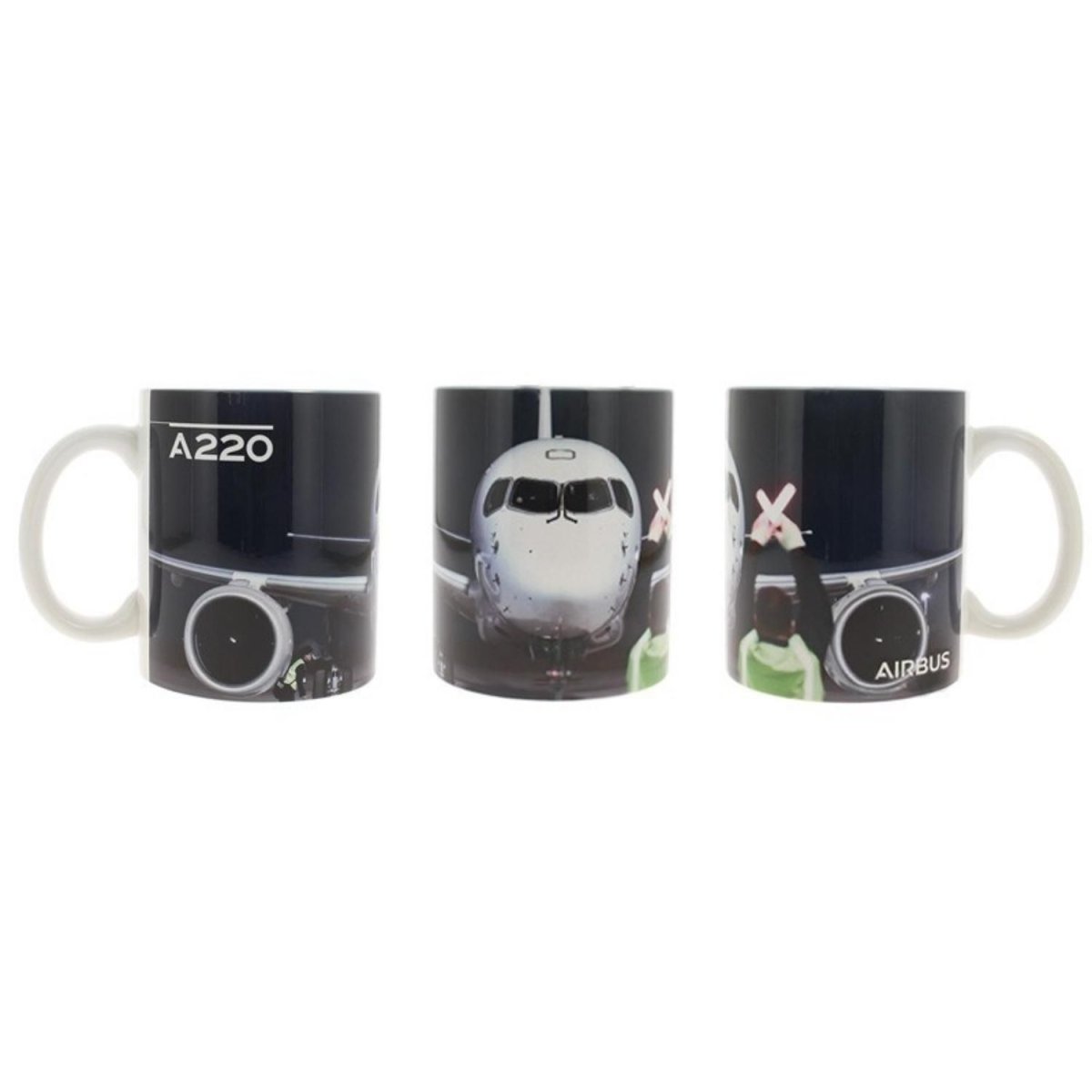 Taza Airbus A220 A1LD017 Airbus Tazas Aviación