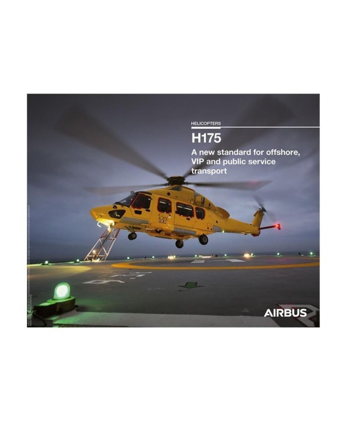 Poster Airbus H175 A1AB010 Airbus Pósters de Helicópteros
