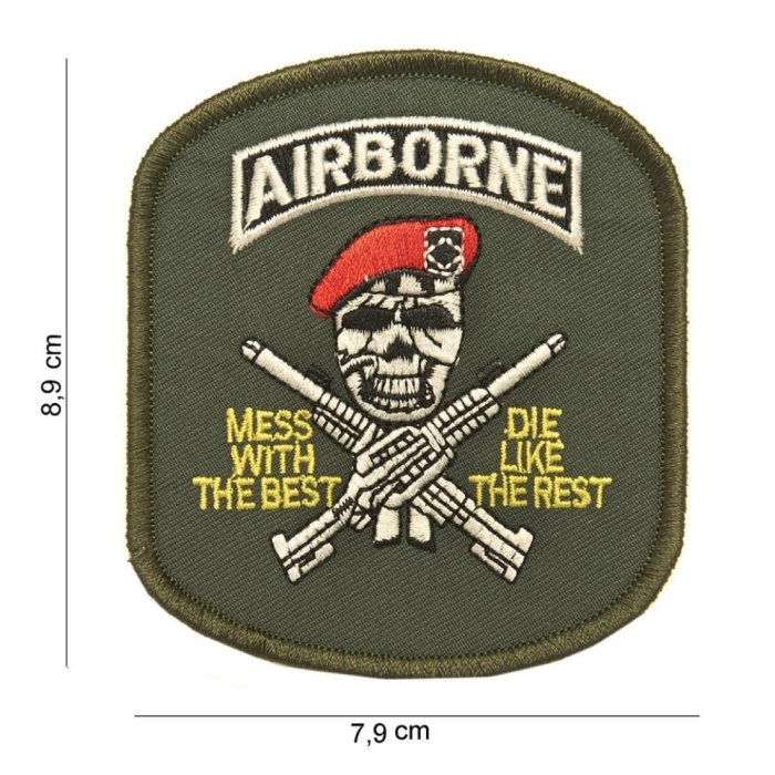 Airborne Skull Patch Aviation Patches  BuckerBook €5.00 Fostex