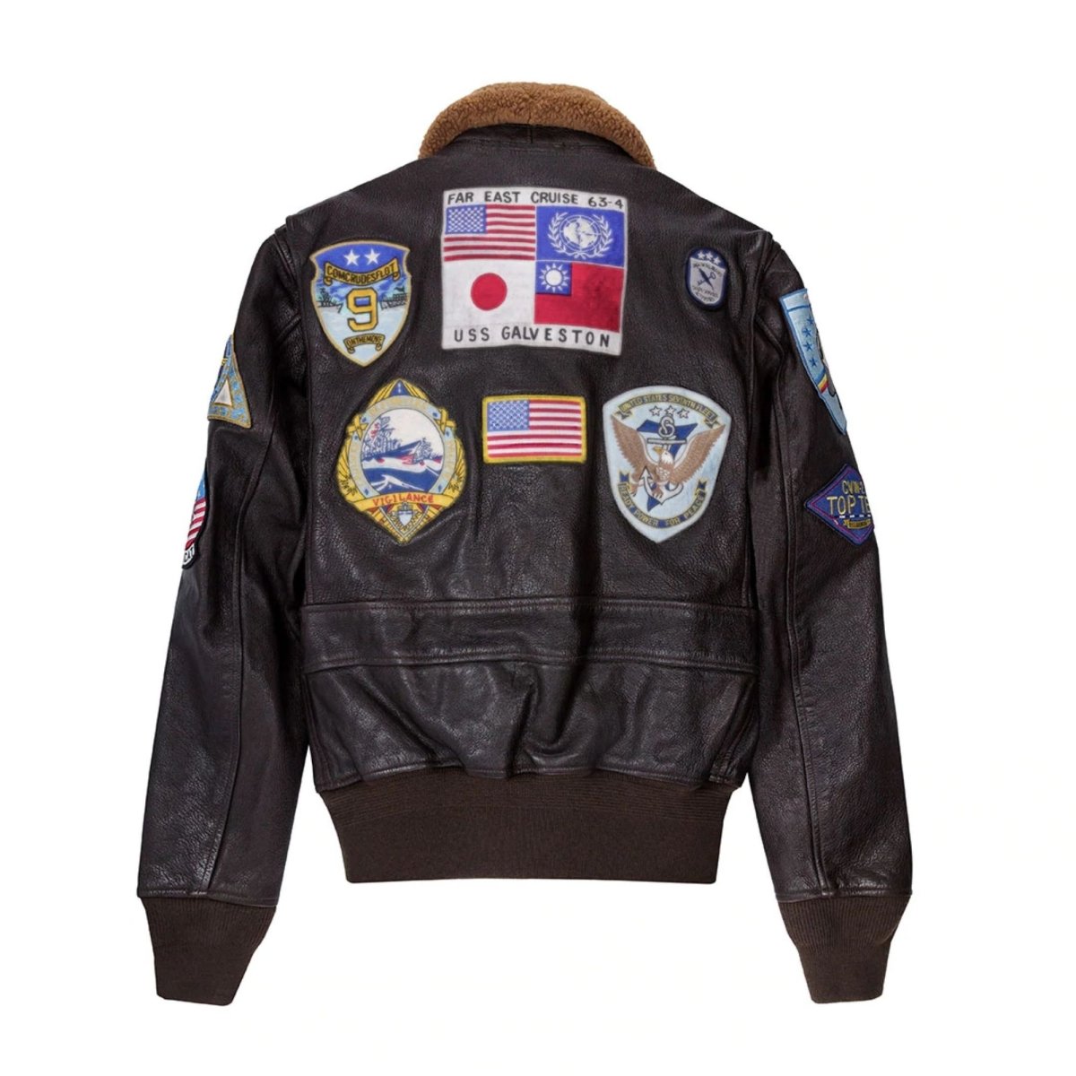 "Movie Hero" Top Gun Navy G-1 Cockpit Jacket Z201036T Cockpit USA Mens Pilot Jackets