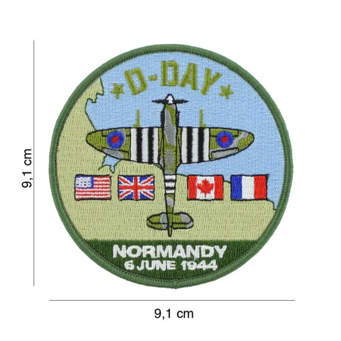 D-Day Spitfire Patch Aviation Patches 8719298258155 BuckerBook €5.00 Fostex