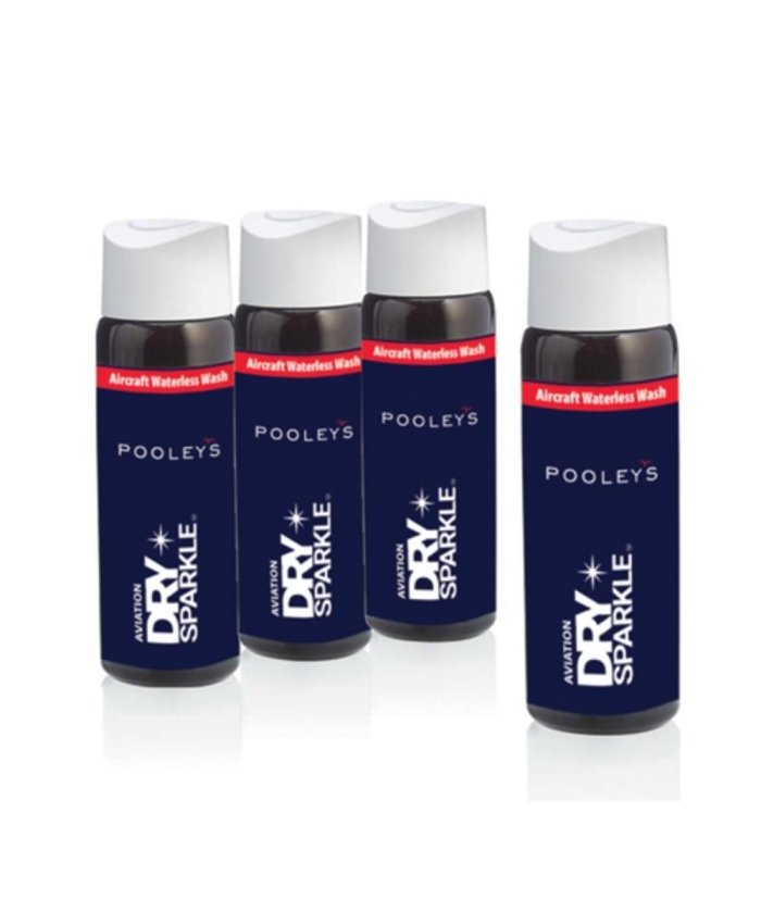 Aviation Dry Sparkle Waterless Wash Starter Kit DRY001 Pooleys Limpieza de Aeronaves