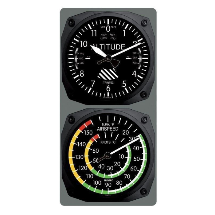 Combination of Wall Clock Altimeter and Thermometer with Anemometer Wall Clocks  BuckerBook €79.95 Trintec Ind