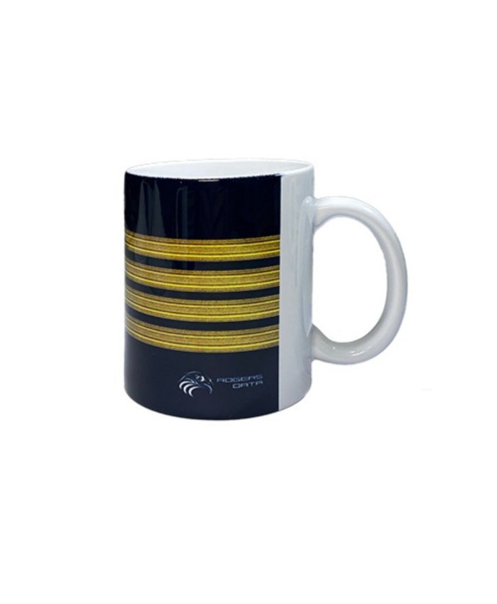 Taza Piloto Comandante 4 Barras TAZA.CAP Rogers Data Tazas Aviación