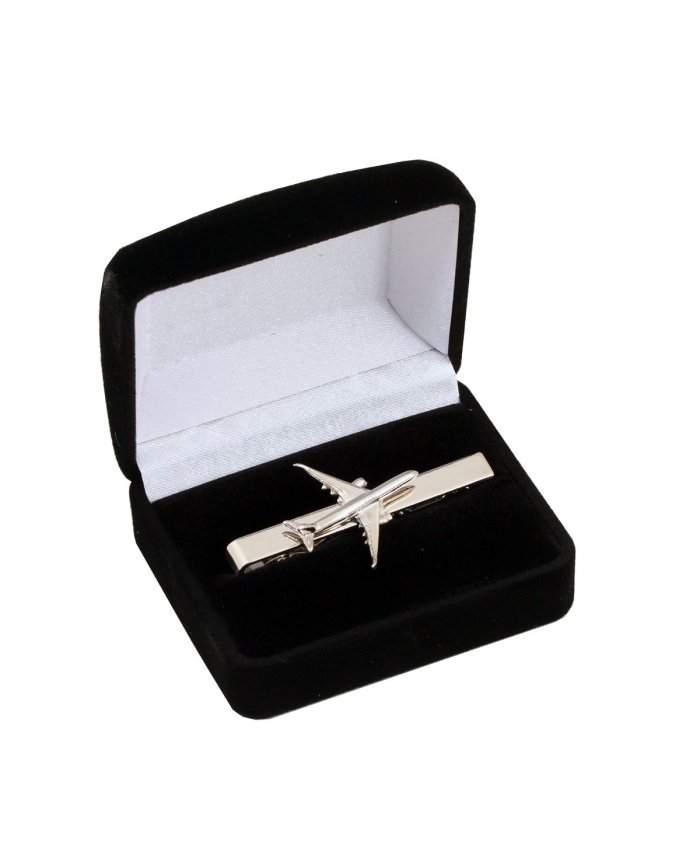 Pisacorbatas Airbus A350 Plateado CTB-A350-Nickel Clivedon Collection Insignias y Pisacorbatas