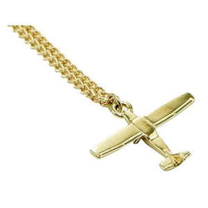 Gold Cessna Pendant