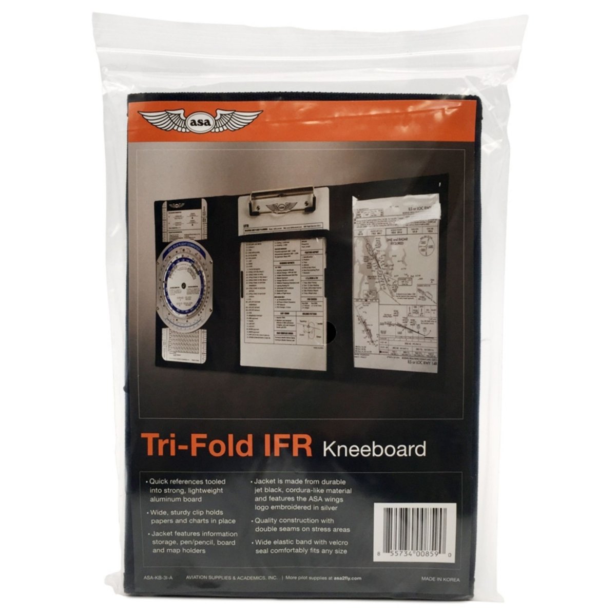 Piernografo Tri-Fold IFR ASA ASA-KB-3I-A ASA Piernógrafos Portapapeles