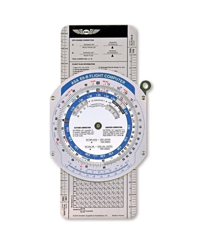 Calculador de Vuelo E6-B Color ASA ASA-E6B-COLOR ASA Calculadores
