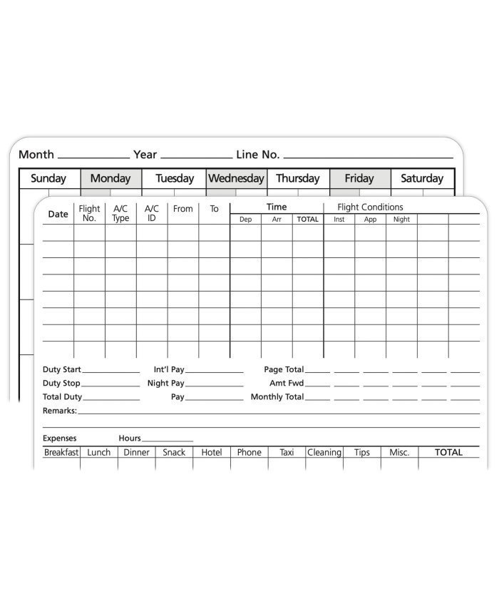 Logbook The Standard Flight Crew ASA-SP-FC ASA Logbooks / Diario de Vuelo