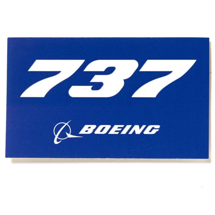 Boeing B737 Blue Sticker Aviation Stickers  BuckerBook €2.50 Boeing