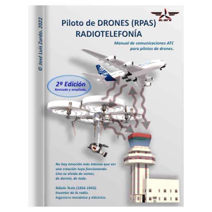 Piloto de DRONES (RPAS). RADIOTELEFONÍA Drones / RPAS 9798844063930 BuckerBook 22,99 € 