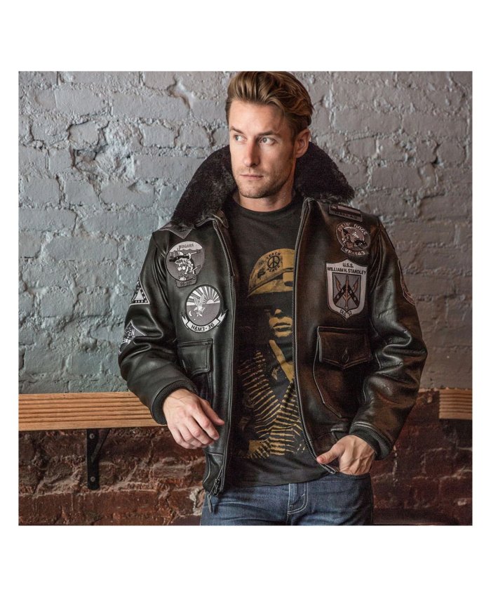 Chaqueta bomber Cockpit USA Stealth Top Gun Z21W106 Cockpit USA Cazadora de Piloto Hombre