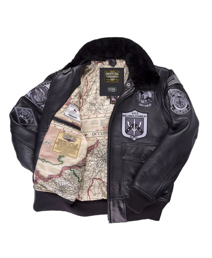 Chaqueta bomber Cockpit USA Stealth Top Gun Z21W106 Cockpit USA Cazadora de Piloto Hombre