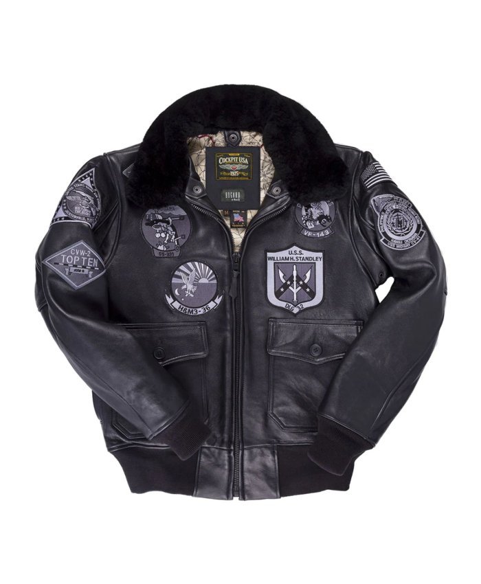 Chaqueta bomber Cockpit USA Stealth Top Gun Z21W106 Cockpit USA Cazadora de Piloto Hombre