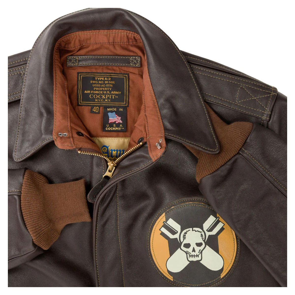 Aces and Eights Flight Jacket Z21V029 Cockpit USA Mens Pilot Jackets
