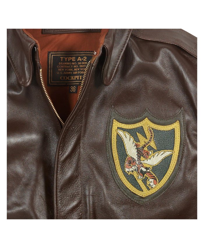 Chaqueta de los Tigres Voladores del 23º Grupo de Caza Z21V60 Cockpit USA Cazadora de Piloto Hombre