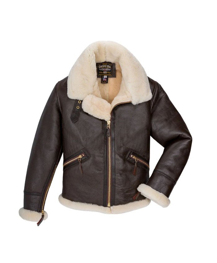 Chaqueta de piel de oveja The Scout Z2105 Cockpit USA Cazadora de Piloto Hombre