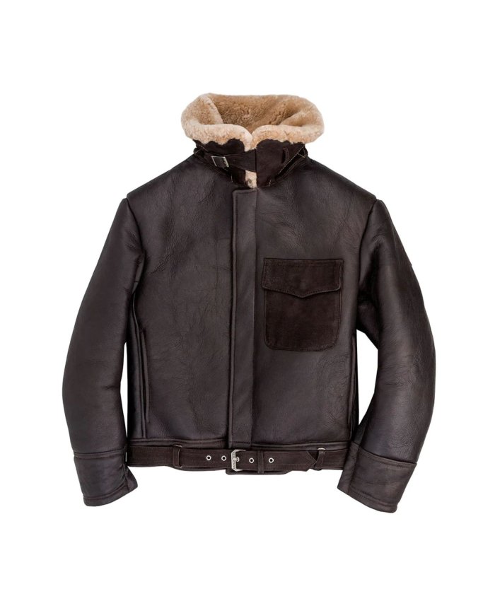 Chaqueta de piel de oveja B-2 Z21C106 Cockpit USA Cazadora de Piloto Hombre