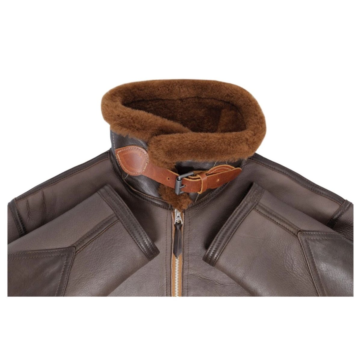 Chaqueta de vuelo de piel de oveja C44 Z21C122 Cockpit USA Cazadora de Piloto Hombre