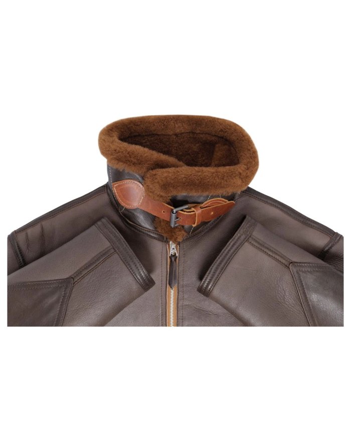 Chaqueta de vuelo de piel de oveja C44 Z21C122 Cockpit USA Cazadora de Piloto Hombre