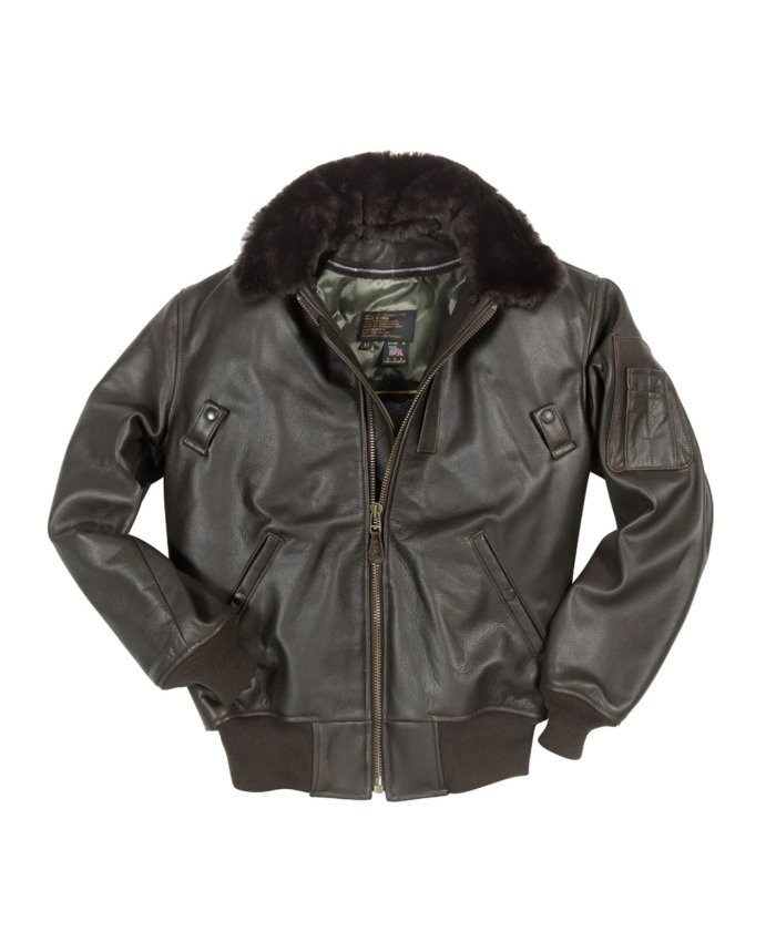 Chaqueta de vuelo de piel B-15 Z27H02 Cockpit USA Cazadora de Piloto Hombre