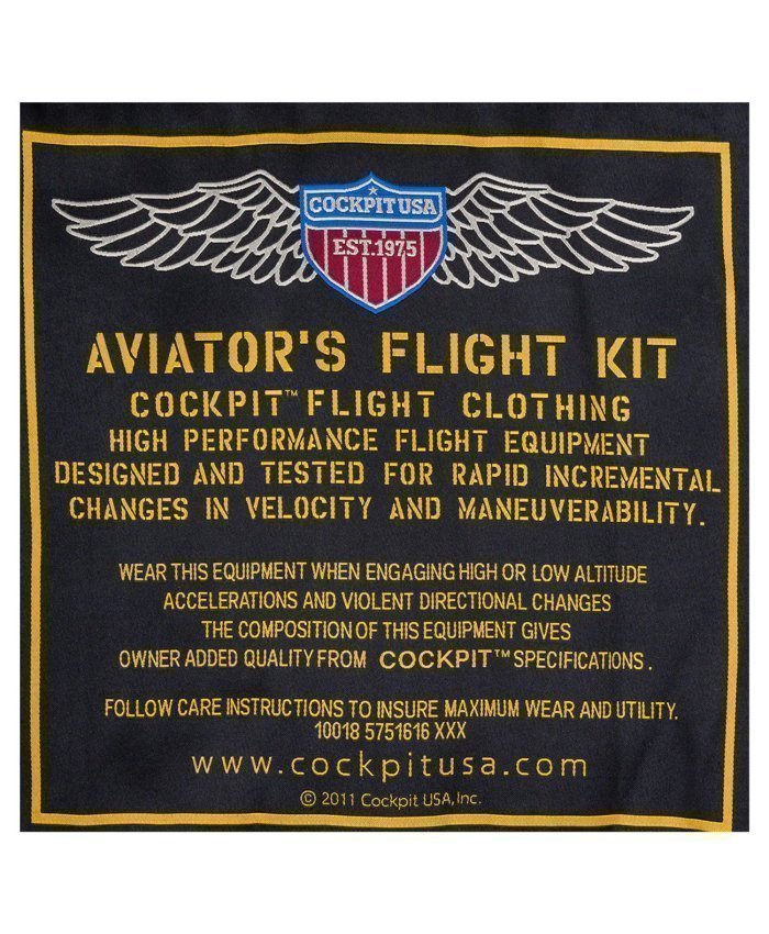 Chaqueta de vuelo de piel B-15 Z27H02 Cockpit USA Cazadora de Piloto Hombre