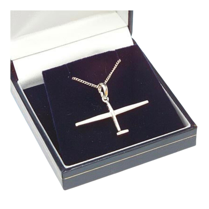 Silver Glider Pendant Aviation Necklaces & Bracelets  BuckerBook €29.00 Clivedon Collection