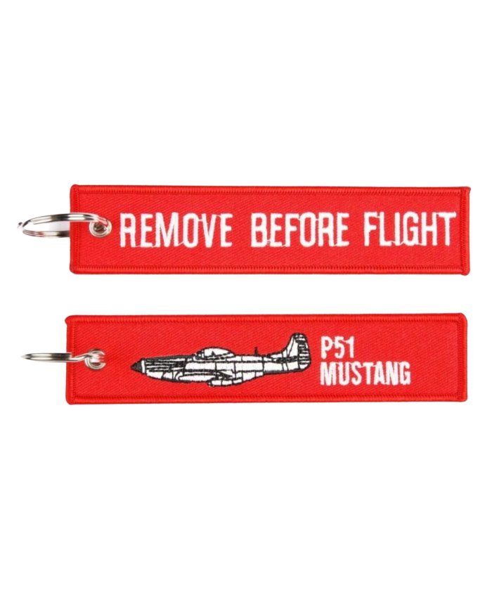 Mustang P-51 RBF Keyring LLAV.P51MUSTANG Fostex Remove Before Flight Keyrings