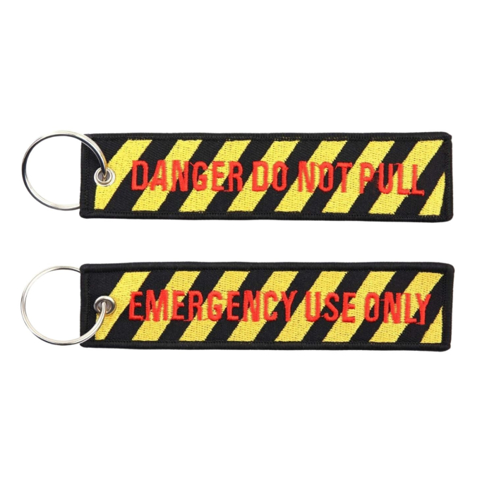 Danger Do Not Pull Keyring Aviation Generic Keyrings  BuckerBook €5.00 Fostex