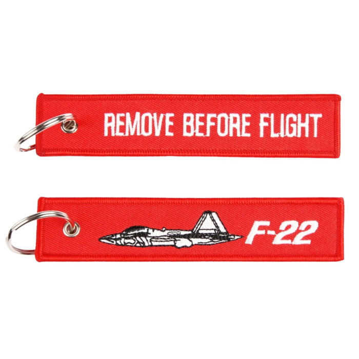 F-22 RBF Keyring Remove Before Flight Keyrings  BuckerBook €5.00 Fostex