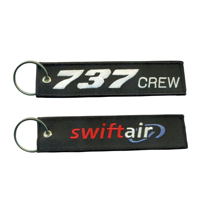 Swiftair 737 Crew Keyring Remove Before Flight Keyrings  BuckerBook €5.00 BuckerBook Premium