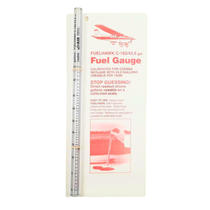 Cessna 182 43.5 Gal. Fuelhawk Fuel Gauge 794849708004 BuckerBook €17.90 