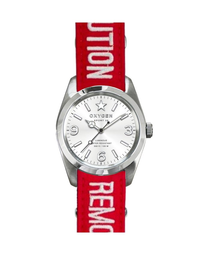 Reloj Oxygen Sport 38 mm RBF Roja FOR-38 Oxygen Relojes de Pulsera