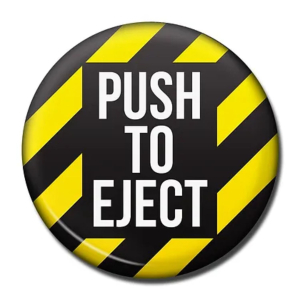 Push To Eject Fridge Magnet