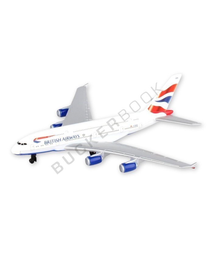 Juguete Single Airplane A380 British Airways 86RT-6008 Herpa Wings Juguetes de Aviones