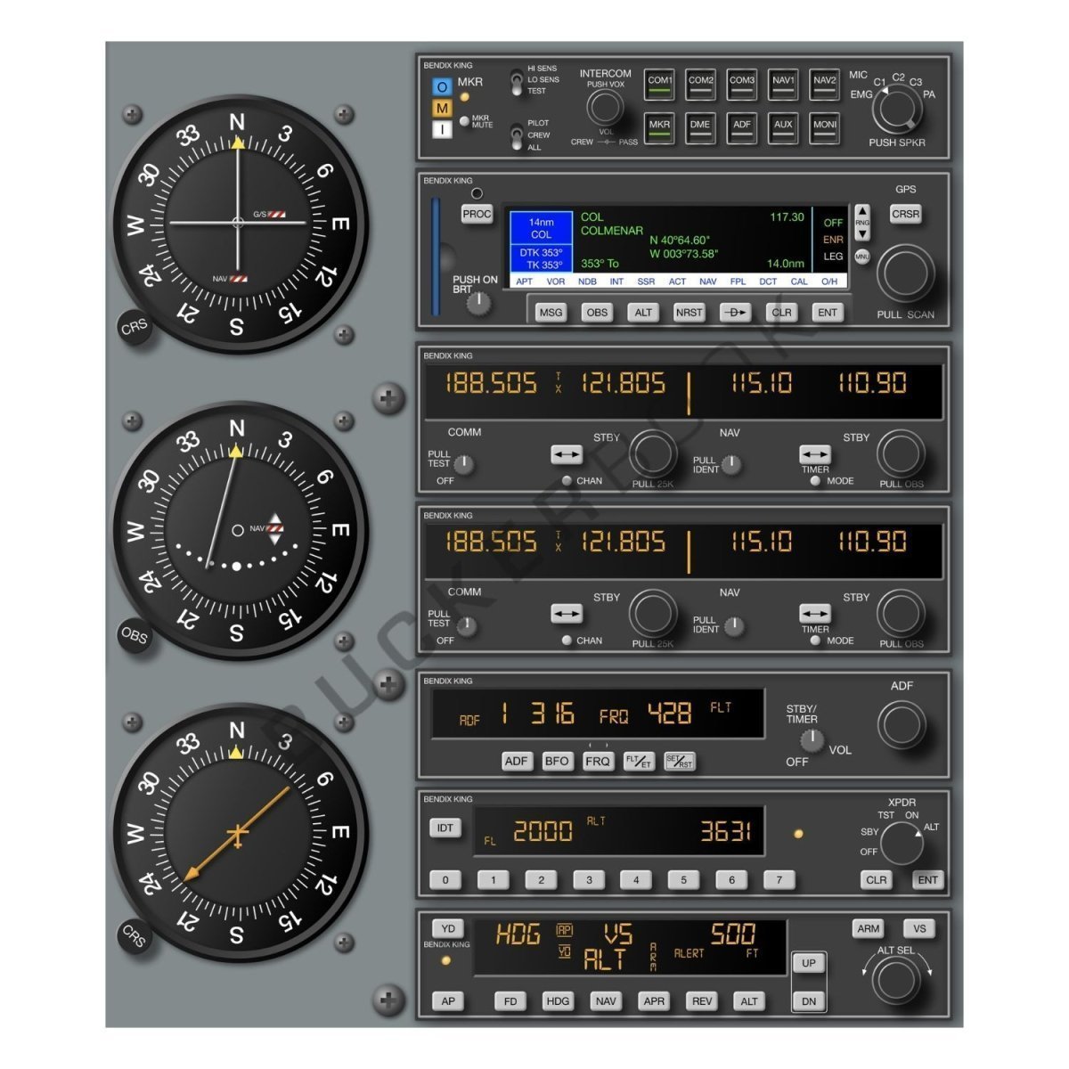 Poster Cessna C172 Entrenamiento POSTER.C172.EQ BuckerBook Premium Pósters de Entrenamiento