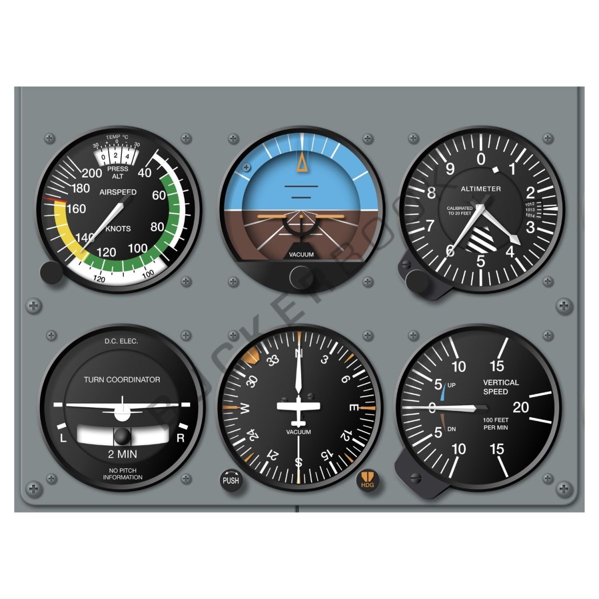 Poster Cessna C172 Entrenamiento POSTER.C172.EQ BuckerBook Premium Pósters de Entrenamiento