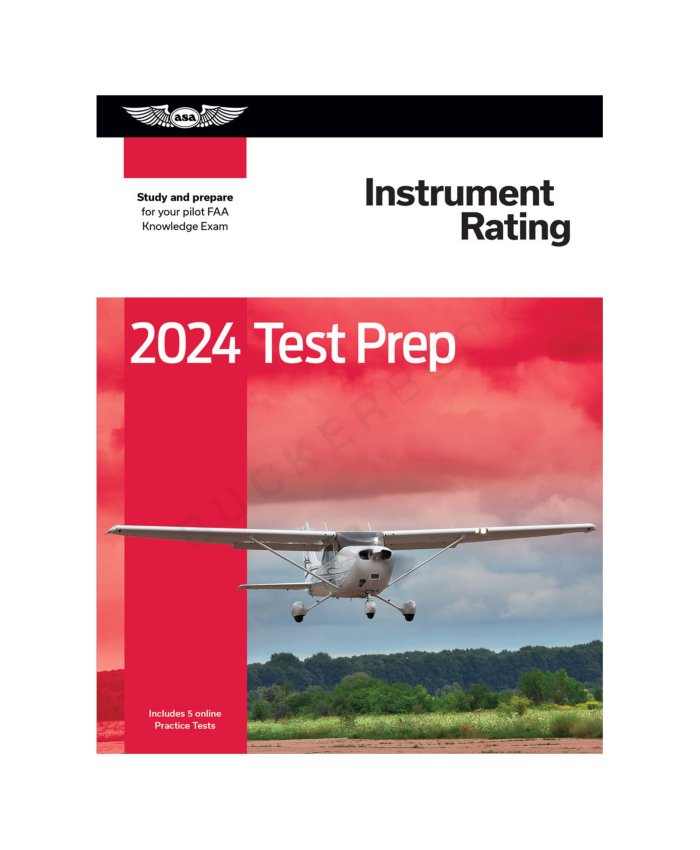Test Prep 2024 Instrument Rating Banco de Preguntas 9781644253281 BuckerBook 44,95 € ASA
